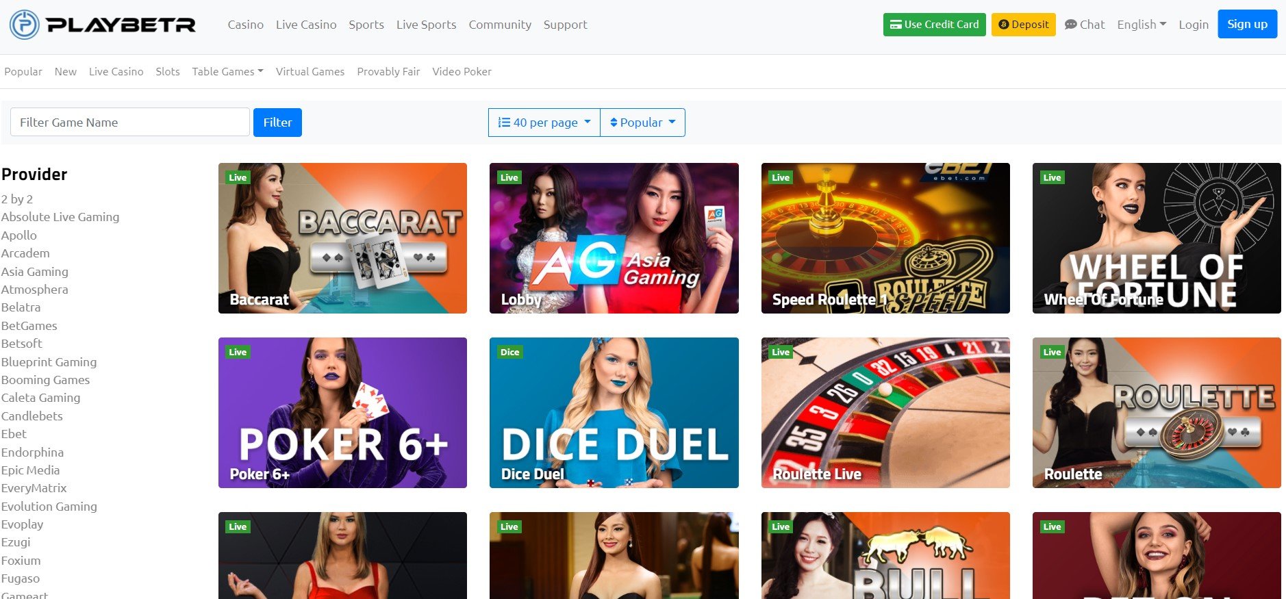 Playbetr Casino